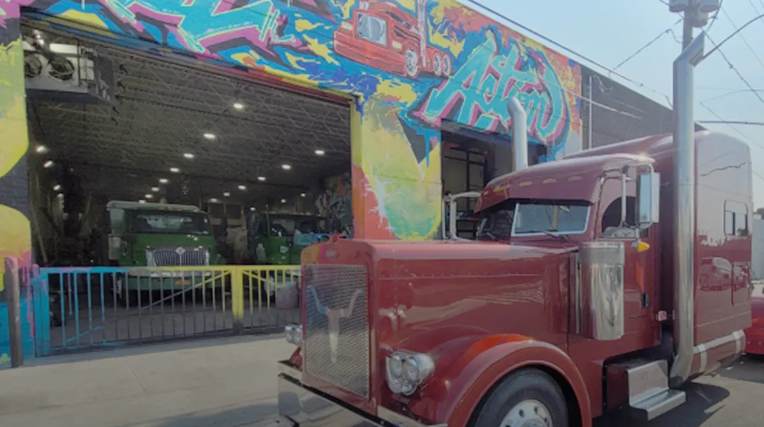 Trailer truck restoration at Fast Action Body Repair in Rockaway NY